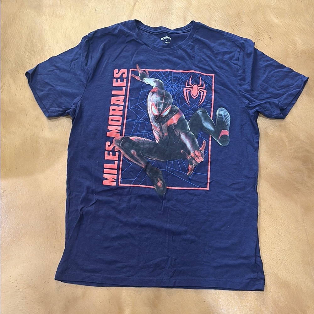 Old Navy Black T-Shirt with Red Logo